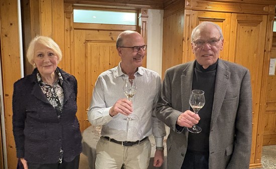 Helga Bahr, Pastpräsident Prof. Dr. Woltmann, Jörg Bahr